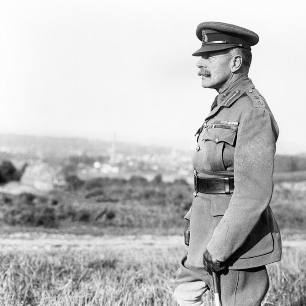 Sir Douglas Haig portrait surveying the ground