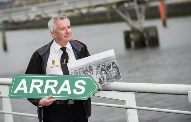 Des Brogan, Mercat Tours International, prepares for the 100th Commemoration trip to Arras