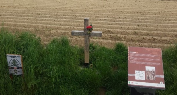 The site of the Christmas truce, WW1